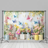Lofaris Blooming Floral Butterfly Spring Vibe Backdrop